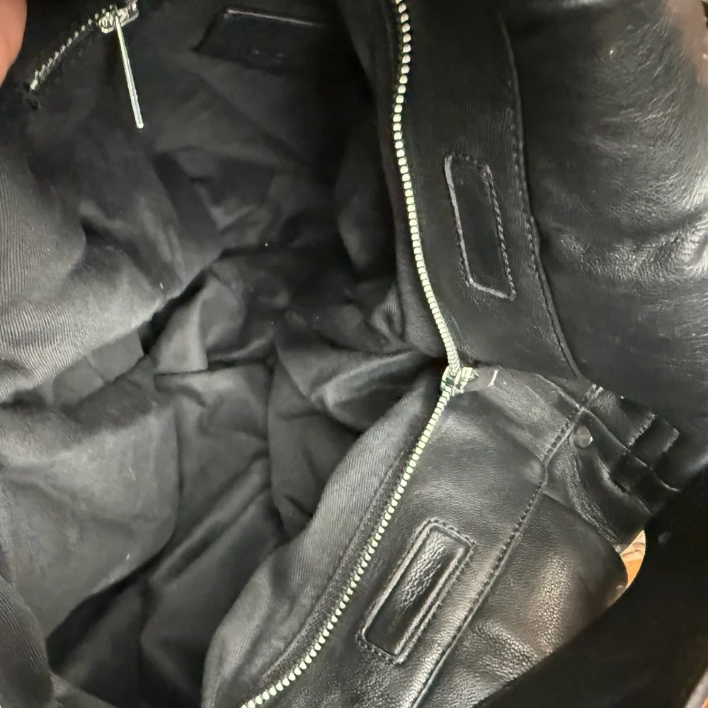 COS Black Leather Oversized Slouch Shoulder Bag - Picture 8 of 9